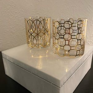 Gold cups from Homegoods.